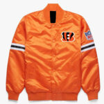 NFL Orange Cincinnati Bengals Satin Jacket