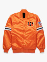 NFL Orange Cincinnati Bengals Satin Jacket
