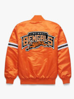 NFL Orange Cincinnati Bengals Satin Jacket