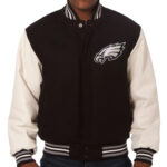 NFL Philadelphia Eagles Brown And Cream Varsity Jacket