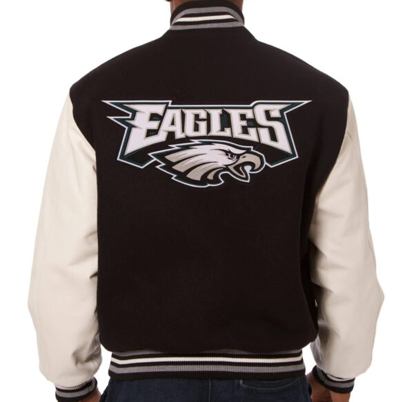 NFL Philadelphia Eagles Brown And Cream Varsity Jacket