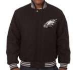 NFL Philadelphia Eagles Brown Wool Jacket