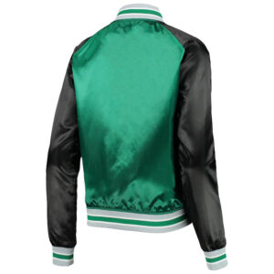 NFL Philadelphia Eagles Green Black Satin Jacket