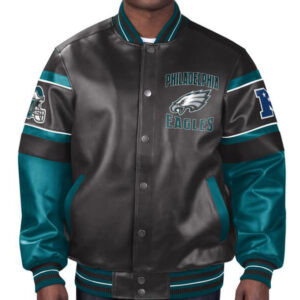 NFL Philadelphia Eagles Multicolor Leather Jacket