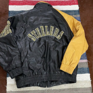 NFL Pittsburgh Steelers Black And Yellow Leather Jacket