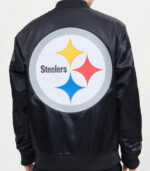 NFL Pittsburgh Steelers Black Satin Jacket