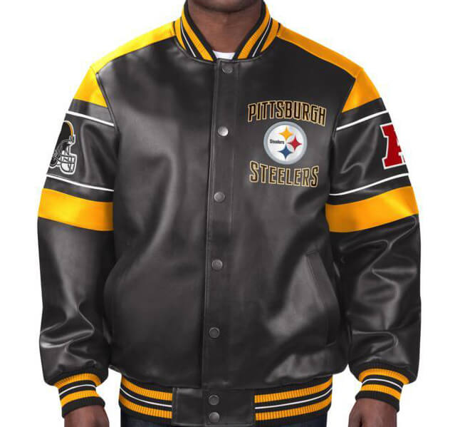NFL Pittsburgh Steelers Multicolor Leather Jacket