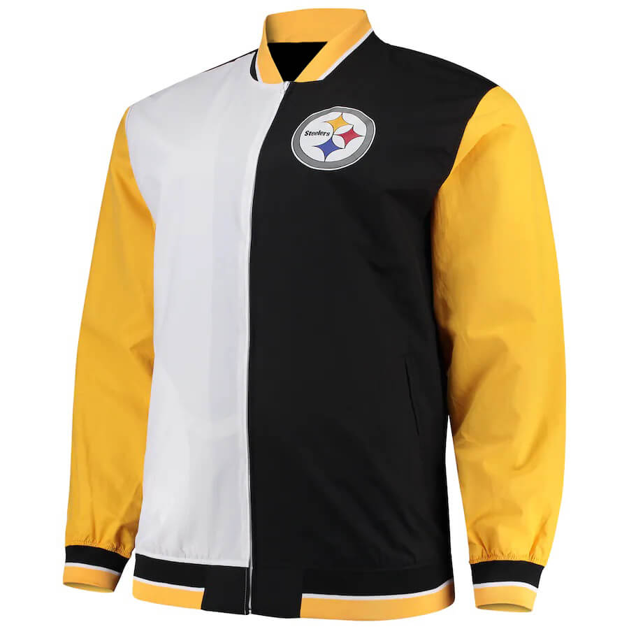 NFL Pittsburgh Steelers Multicolor Polyester Jacket (1) NFL Pittsburgh Steelers Multicolor Polyester Jacket