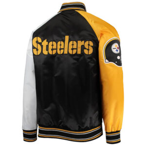 NFL Pittsburgh Steelers Tricolor Satin Jacket