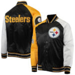 NFL Pittsburgh Steelers Tricolor Satin Jacket