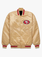 NFL San Francisco 49ers Caramel Satin Jacket