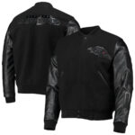 NFL Team Baltimore Ravens Black Varsity Jacket