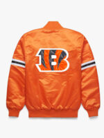 NFL Team Cincinnati Bengals Orange Satin Jacket