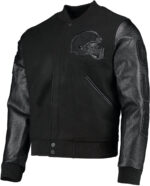 NFL Team Cleveland Browns Football Black Varsity Jacket