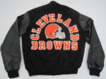 NFL Team Cleveland Browns Football Black Varsity Jacket