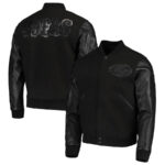 NFL Team San Francisco 49ers Black Varsity Jacket
