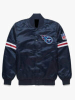 NFL Tennessee Titans Navy Blue Satin Jacket