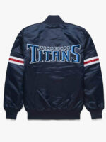 NFL Tennessee Titans Navy Blue Satin Jacket