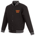 NFL Washington Commanders Brown Bomber Jacket