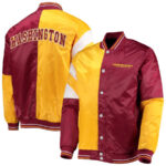 NFL Washington Commanders Tricolor Satin Jacket