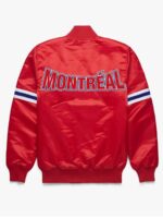 NHL Montreal Canadiens Red Satin Jacket