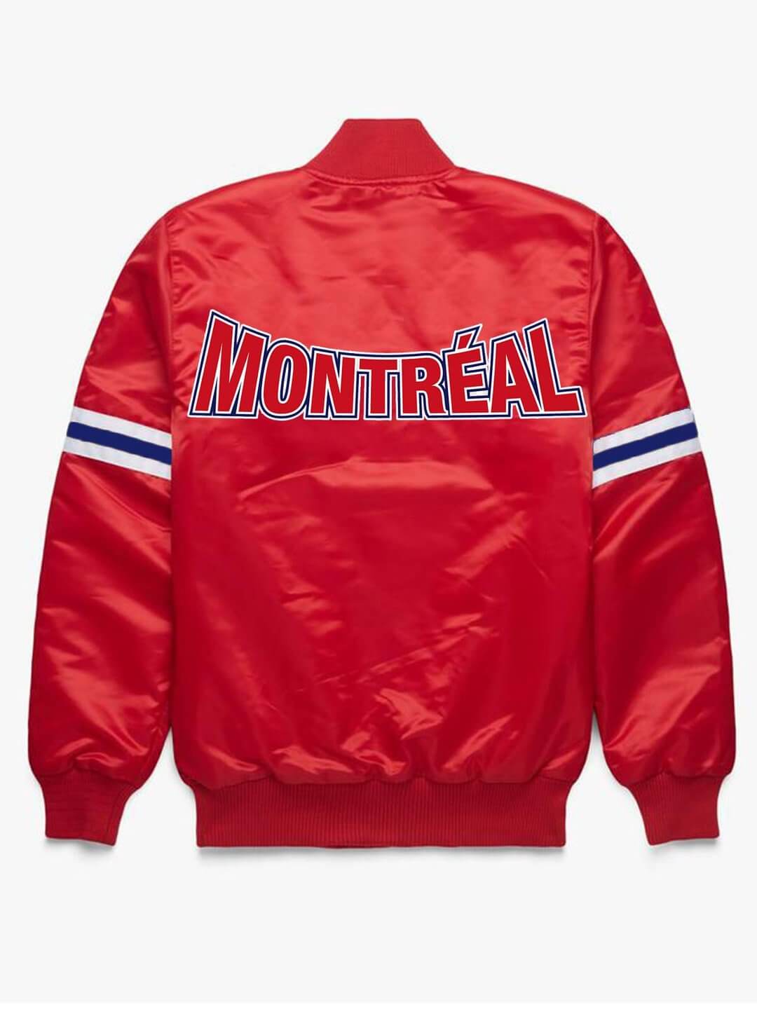 NHL Montreal Canadiens Red Satin Jacket Maker of Jacket