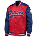 New England Patriots Throwback NFL Satin Jacket
