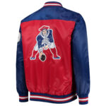 New England Patriots Throwback NFL Satin Jacket