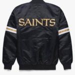 New Orleans Saints Black NFL Satin Jacket