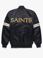 New Orleans Saints Black NFL Satin Jacket