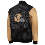 New Orleans Saints Throwback NFL Satin Jacket