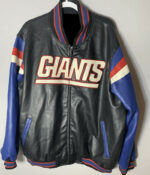 New York Giants NFL Football Leather Jacket