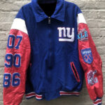 New York Giants Super Bowl Champions Varsity Jacket