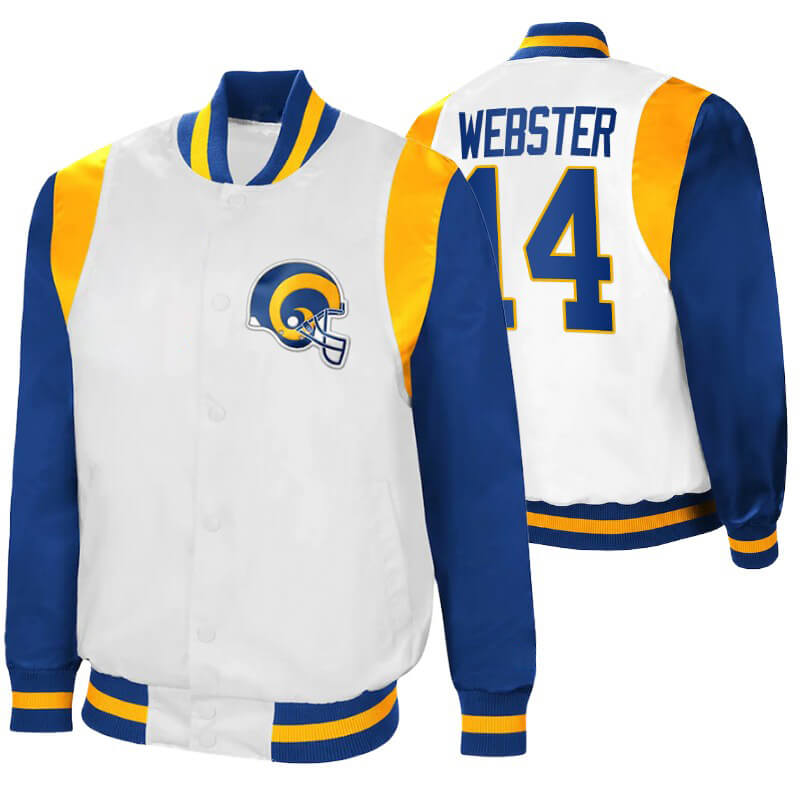 Nsimba Webster NFL Los Angeles Rams Satin Jacket (1) Nsimba Webster NFL Los Angeles Rams Satin Jacket