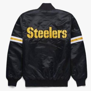 Pittsburgh Steelers Black NFL Satin Jacket