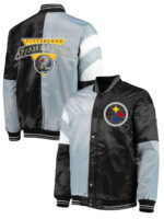 Pittsburgh Steelers Color Block Satin Jacket