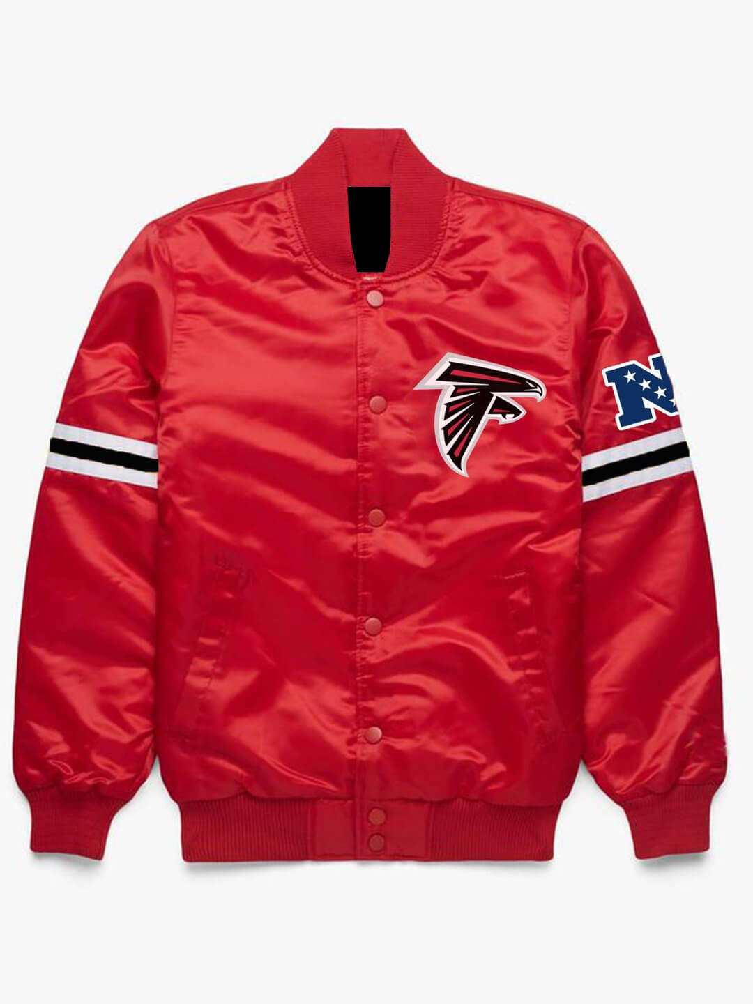 Red NFL Atlanta Falcons Satin Jacket (1) Red NFL Atlanta Falcons Satin Jacket