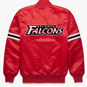 Red NFL Atlanta Falcons Satin Jacket