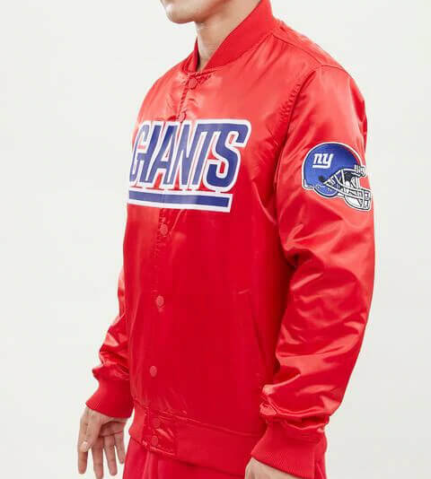red new york giants jacket