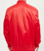 Red New York Giants NFL Satin Jacket