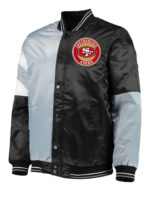 San Francisco 49ers Color Block Satin Jacket