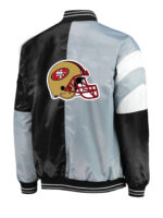 San Francisco 49ers Color Block Satin Jacket