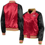 San Francisco 49ers Red Black NFL Satin Jacket