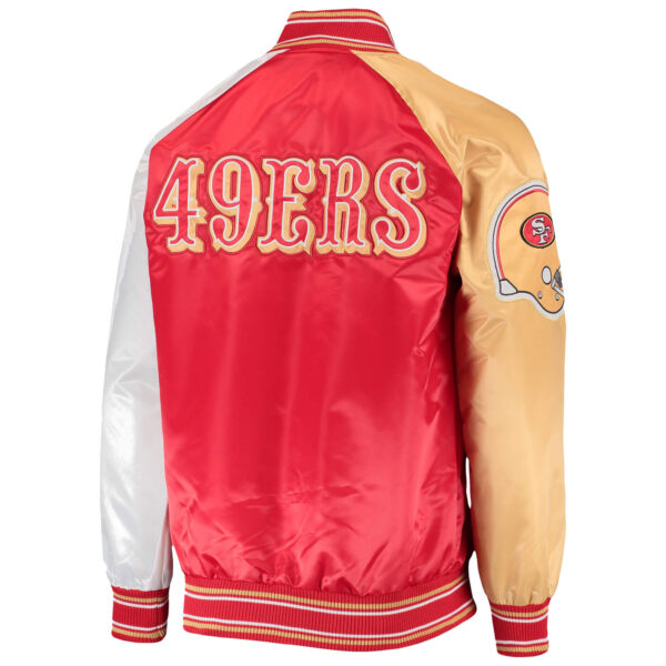San Francisco 49ers The Raglan NFL Satin Jacket
