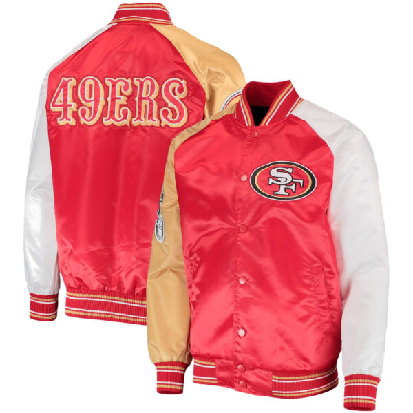 San Francisco 49ers The Raglan NFL Satin Jacket