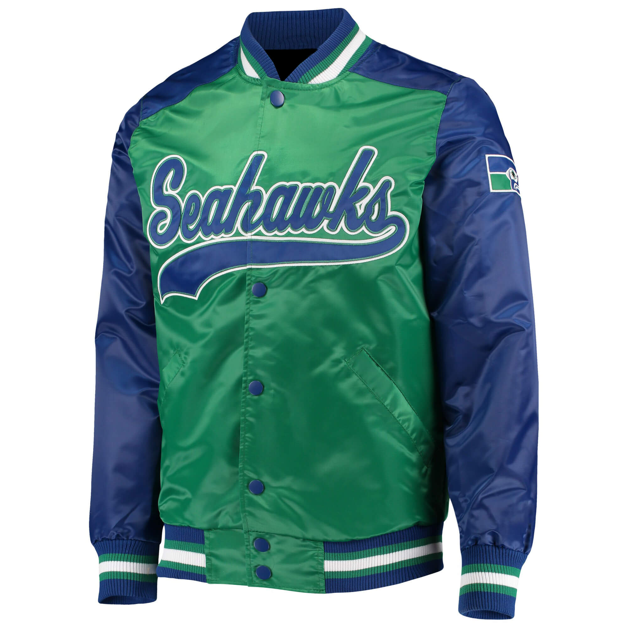 Seattle Seahawks The Tradition NFL Satin Jacket (1) Seattle Seahawks The Tradition NFL Satin Jacket