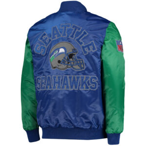 Seattle Seahawks Throwback NFL Satin Jacket