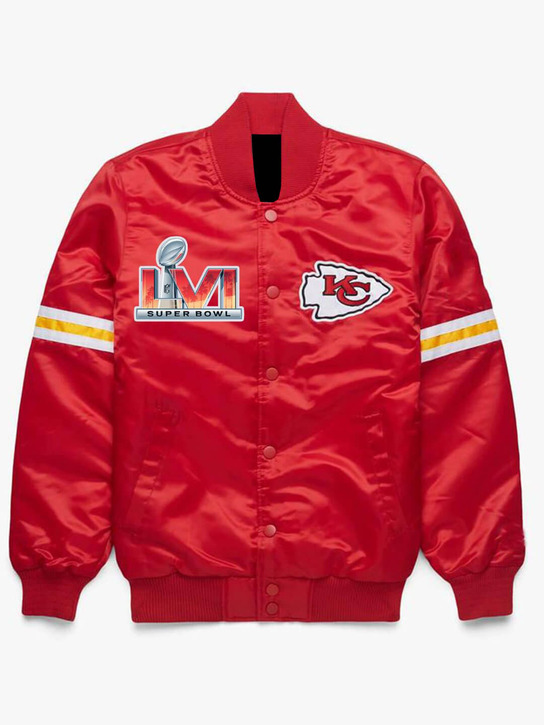 Super Bowl Kansas City Chiefs NFL Satin Jacket (1) Super Bowl Kansas City Chiefs NFL Satin Jacket