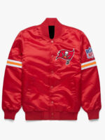 NFL Red Satin Tampa Bay Buccaneers Jacket