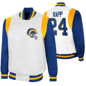 Taylor Rapp NFL Los Angeles Rams Satin Jacket